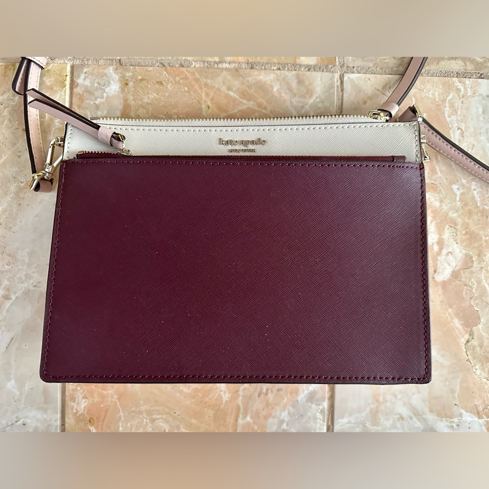 Kate Spade Cameron Zip Crossbody Cherrywood